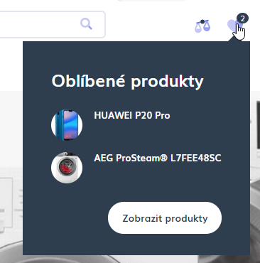 Oblíbené produkty