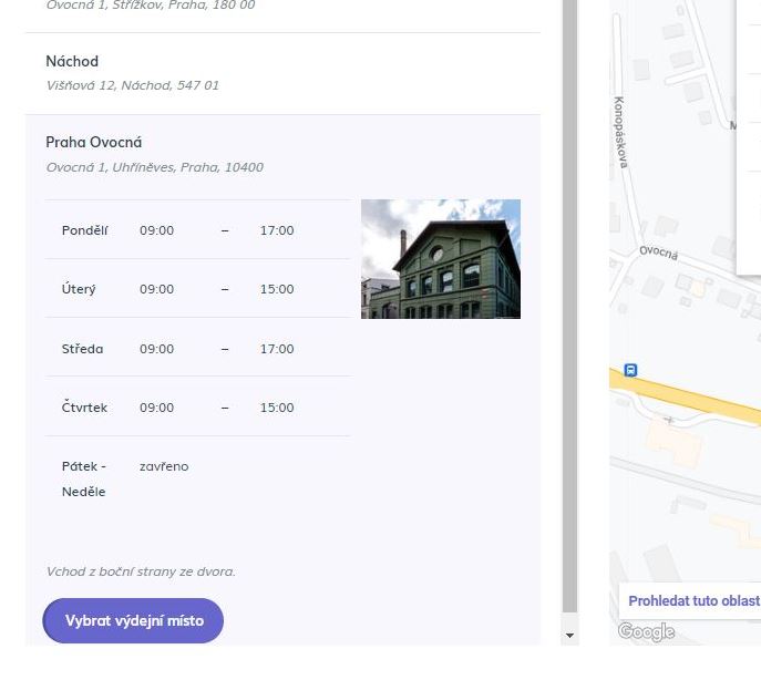 Nahledova fotka pobocky