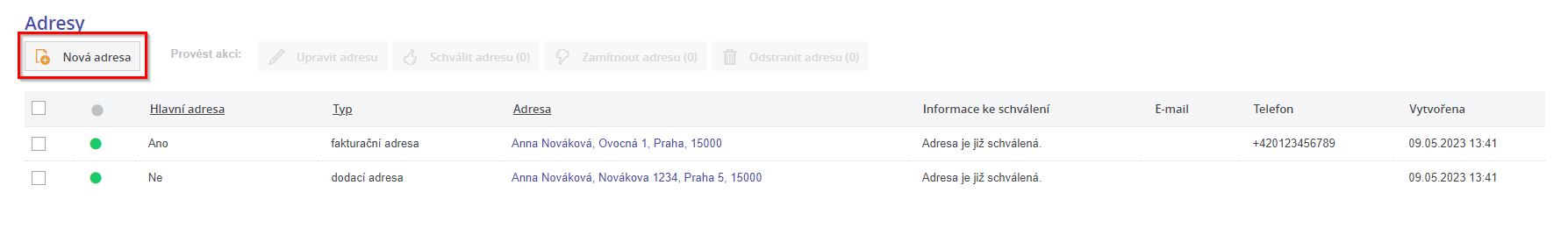 Nova adresa
