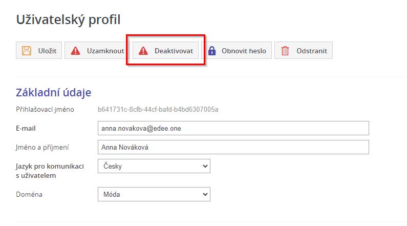 Deaktivovani/aktivovani
