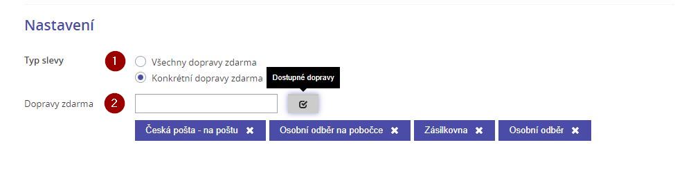 Doprava zdarma