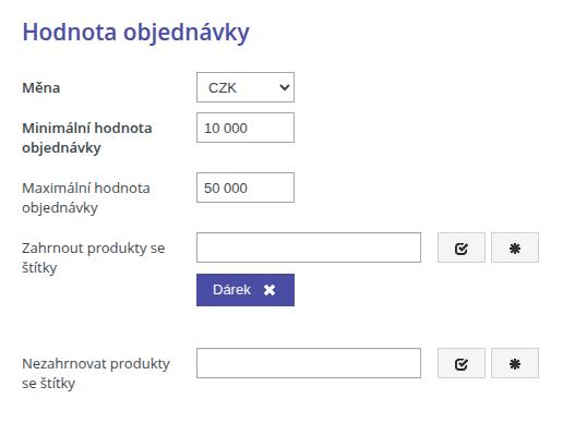 Hodnota objednavky